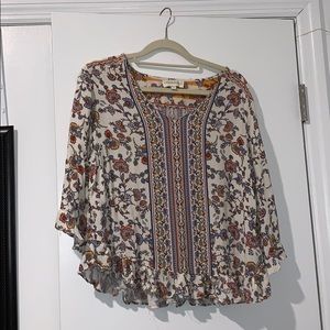Flow-y long sleeve blouse